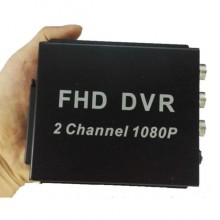 Видеорегистрато AHD на 2 камеры Pomiacam MDVR для такси, автобусов, грузовиков, 2 Мп, Full HD 1080P,  SD до 128 Гб, пульт ДУ (eg-100398)