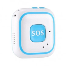 Персональный портативный GPS трекер для детей Badoo Security V28 с кнопкой SOS , голубой (eg-100367)