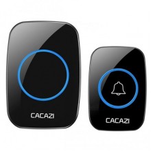 Беспроводной звонок для входной двери Cacazi A10, до 300 метров, черный (EG-100112)