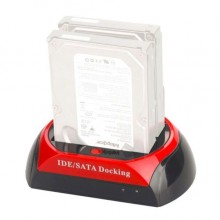 Док станция для HDD - внешний карман для жестких дисков 2,5 - 3,5 дюйма Kkmoon C55, красный (eg-100343)