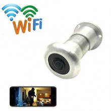 Видеоглазок wifi c датчиком движения, подсветкой и записью HQCam 405B, 2 Мп, серебристый (eg-100603)