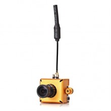 FPV камера с передатчиком 5.8 Ггц AIO S1, для авиамоделей, до 1 км, золотистая (нет)