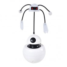 Интерактивная игрушка для кошек Pet Elite Robot-E 3in1, шар – вертушка с лазером и привлекающим кота звуком (eg-н)
