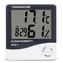Термометр-гигрометр электронный комнатный с часами KETOTEK НТС-1 (eg-100098)