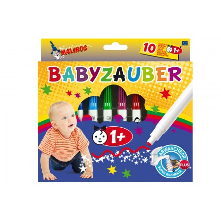Фломастеры на водной основе MALINOS Babyzauber для малышей 10 шт