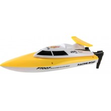 Катер на радиоуправлении Fei Lun FT007 Racing Boat (желтый) С рулевым управлением скоростью Наличие заднего хода Сверхскоростной Небольшой Для спокойных водоёмов