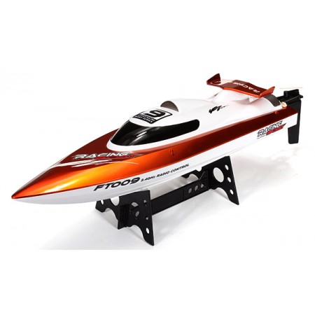 Катер на радиоуправлении Fei Lun FT009 High Speed Boat (оранжевый) С рулевым управлением скоростью Наличие заднего хода Сверхскоростной Небольшой Для любых водоёмов