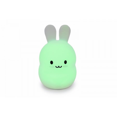 Силиконовый ночник детский Click Зайчик (ночные зверята) 14 см