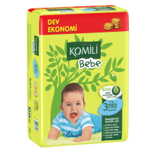Подгузники Komili Bebe Размер 3 (Midi) 4-9 кг 72 шт Гипоалергенные Для комфорта вашего малыша (КВ 07817-03)