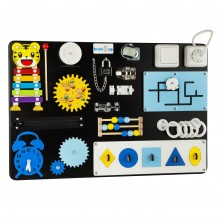 Бизиборд BrainUp Smart Busy Board настольная развивающая игра доска из 18 деталей S 40*60 см (DP-009)