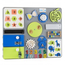 Бизиборд BrainUp Smart Busy Board настольная развивающая игра доска из 25 деталей M50*60 см (6004_2)