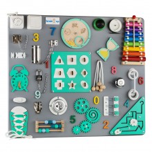 Бизиборд BrainUp Smart Busy Board настольная развивающая игра доска из 30 деталей L60*70 см (6005_3)