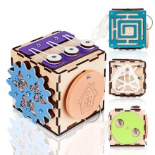 Бизикуб BrainUp Smart Busy Cube настольная развивающая игра кубик из 6 деталей 10*10 см (6007_1)
