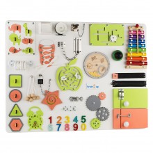 Бизиборд BrainUp Smart Busy Board настольная развивающая игра доска из 35 деталей XL60*80см (6006_1)