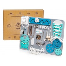 Бизиборд BrainUp Smart Busy Board настольная развивающая игра доска из 9 деталей XS30*40 см (6002_1)