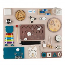 Бизиборд BrainUp Smart Busy Board настольная развивающая игра доска из 25 деталей M50*60 см (6004_1)