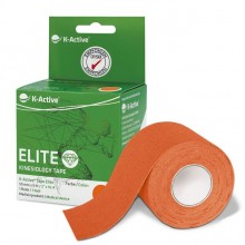 Кинезиологический тейп для лица и тела K-active Elite помаранчевий 5м