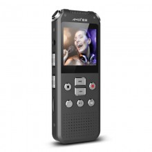 Диктофон + видеорегистратор + фотоаппарат 3в1 Amoi E730, мини, WAV до 768 кбит/с, AVI до 720p, металл (eg-н)
