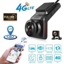 Видеорегистратор автомобильный с 4G + WIFI + GPS Nectronix K18, Full HD 1080P, с 2-мя камерами, G-sensor и удаленным online мониторингом (eg-100776)
