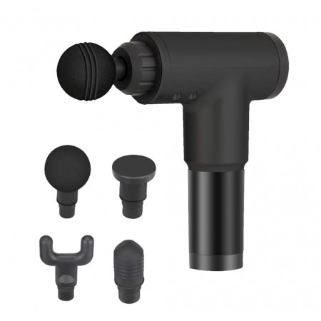 Мышечный Массажер для тела Fascial Gun KH-320 Original Black (HH -01) Портативный Ручной Переносной С кейсом Фитнес 