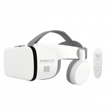 Очки шлем виртуальной реальности Bobo 3D VR Z6 С наушниками С пультом ДУ Bluetooth 110°  White (НН-05)