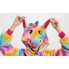Пижама Кигуруми Sofi Soft Единорог Yellow Strip  Для детей и взрослых Плюшевая Унисекс