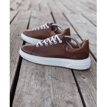 Мужские кеды OCEAN Brown качественные с перфорацией из натуральной кожи коричневые 45 размер Мужские кеды OCEAN Brown качественные с перфорацией из натуральной кожи коричневые 45 размер