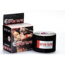 Кинезиологический тейп EPOS TAPE Original 5 м, (чёрный) из хлопка, Гипоаллергенный Акриловый (КТ-15)