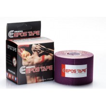 Кинезиологический тейп EPOS TAPE Original 5 м, (фиолетовый) из хлопка, Гипоаллергенный Акриловый (КТ-16)