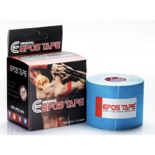 Кинезиологический тейп EPOS TAPE Original 5 м, (голубой) из хлопка, Гипоаллергенный Акриловый (КТ-17)