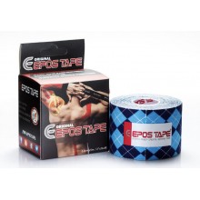 Кинезио тейп EPOS TAPE Design 5м, Гиппоалергенный с рисунком - синие ромбы (KT-01) Кинезио тейп EPOS TAPE Design 5м, Гиппоалергенный с рисунком - синие ромбы (KT-01)