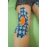 Кинезио тейп EPOS TAPE Design 5м, Гиппоалергенный с рисунком - синие ромбы (KT-01)